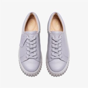 Clark’s Signature MAYHILL WALK OFF Lilac Purple LEATHER Sneakers size 7.5